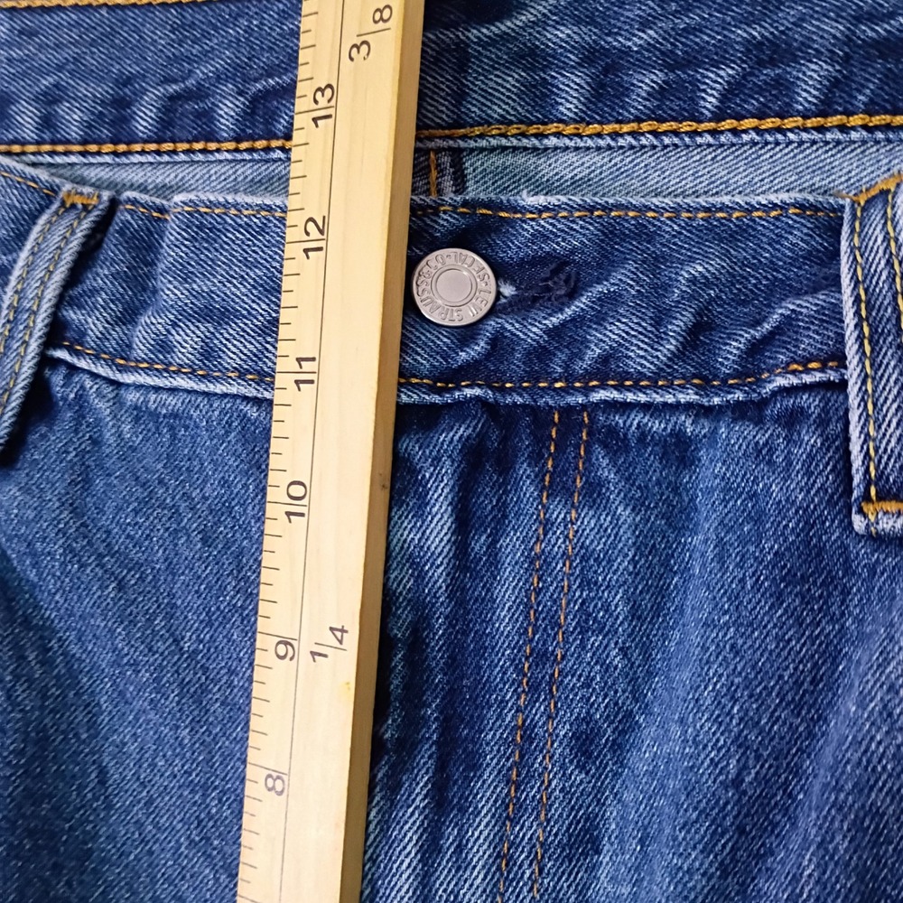 Levis 550 Relaxed Fit Tapered Leg Blue Denim Jeans Mens 38x29 Medium Wash - Picture 8 of 16